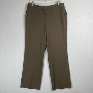 JH Collection Karyn Dress Pant Size 12P Petite Brown Fall Career Office Wear NWT